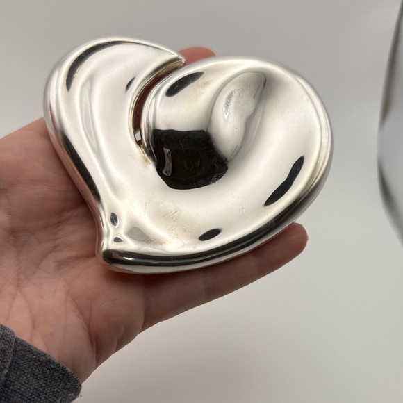 Tiffany & Co Elsa Peretti Silver Heart Belt Buckle Italy - Vintage! - Picture 7 of 16